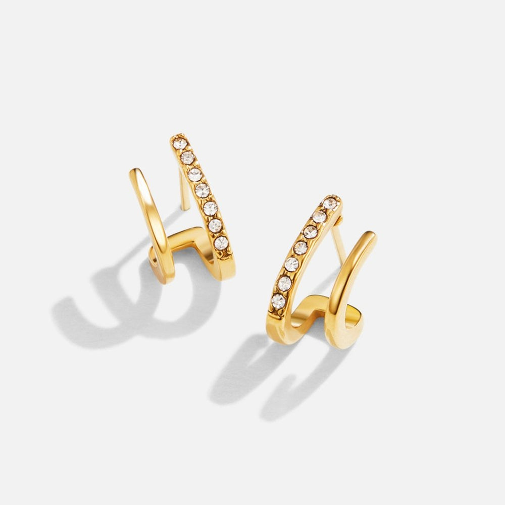 Orecchini Artiglio Oro 18K e Cristallo