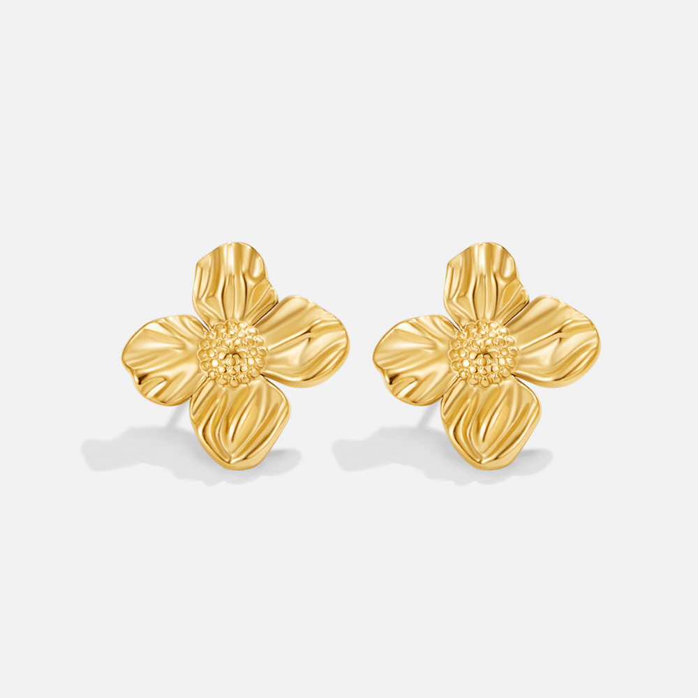 Orecchini Fiore Oro 18K