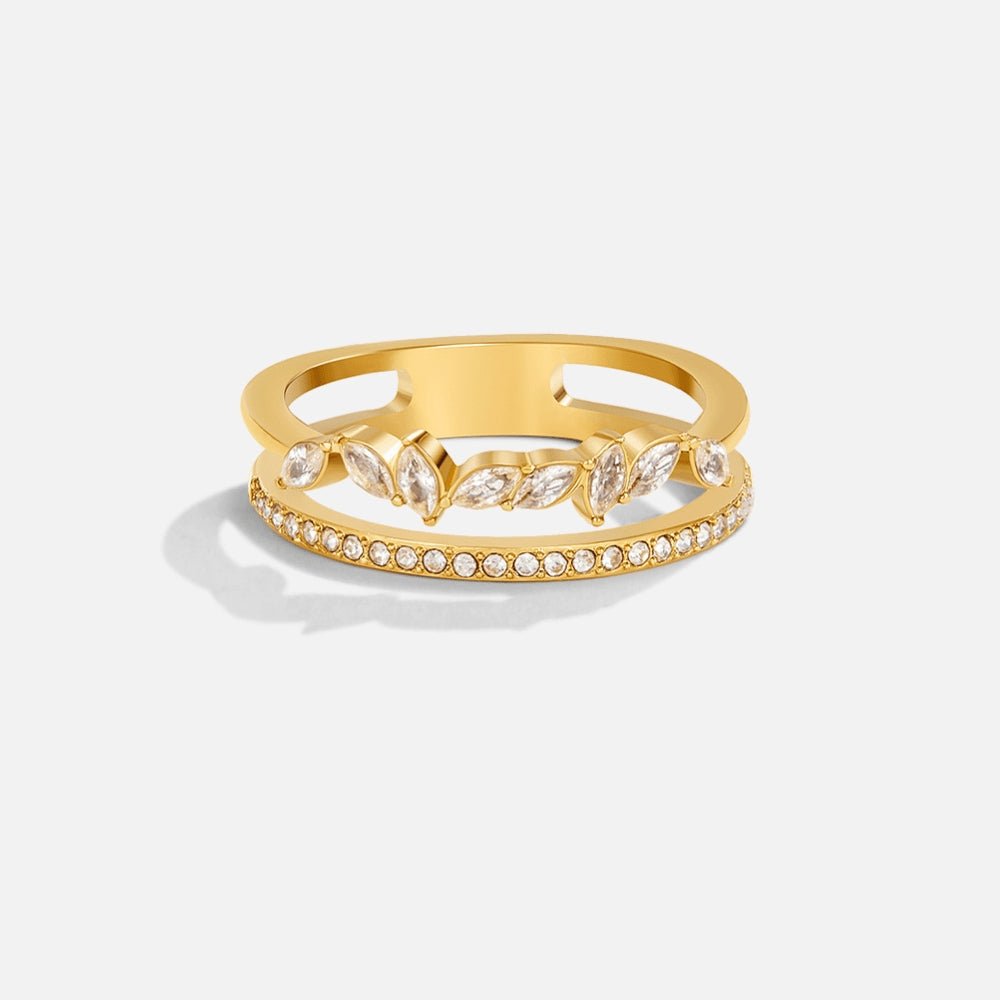 Anello Cristallo Mia Oro 18K