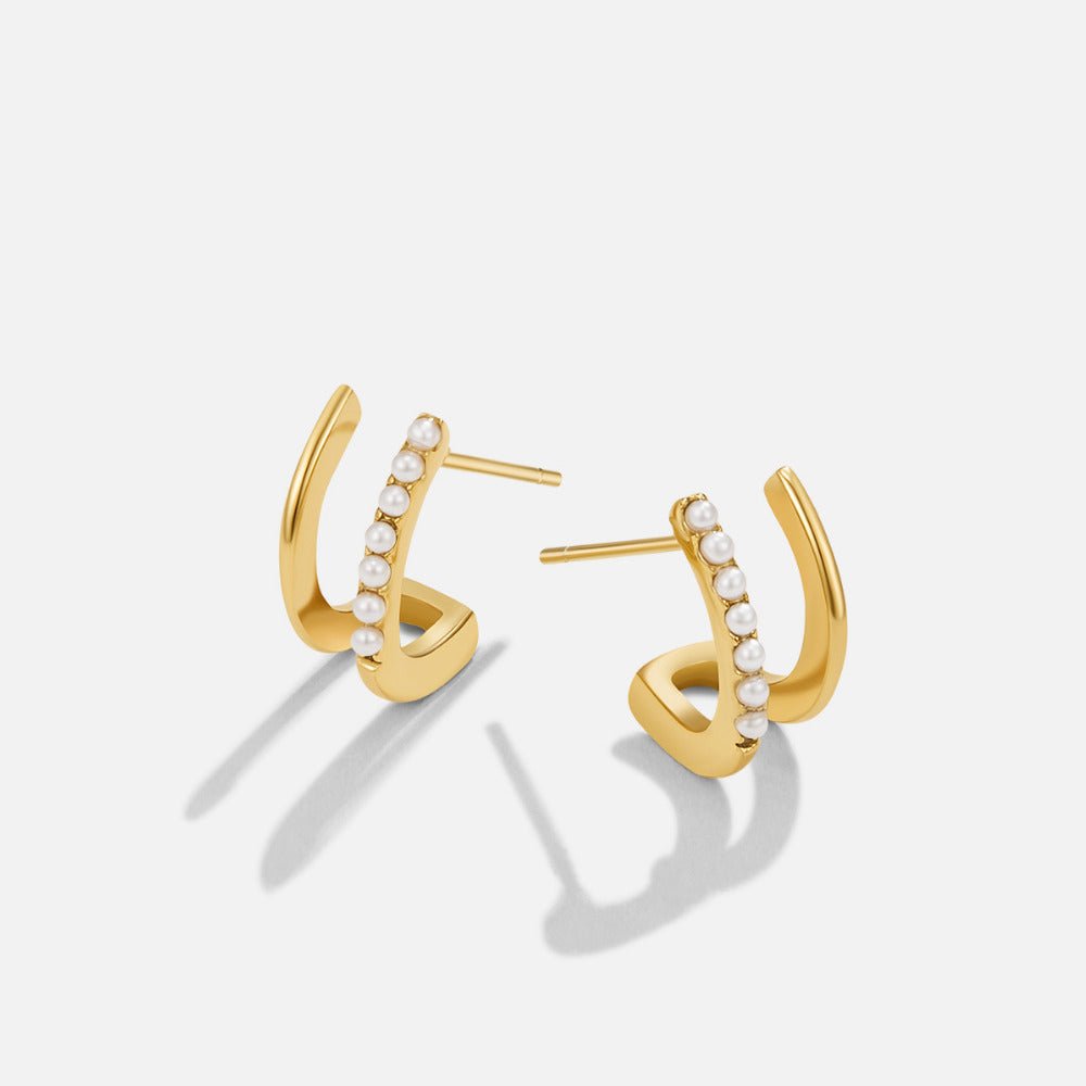 Orecchini Artiglio Oro 18K e Perla
