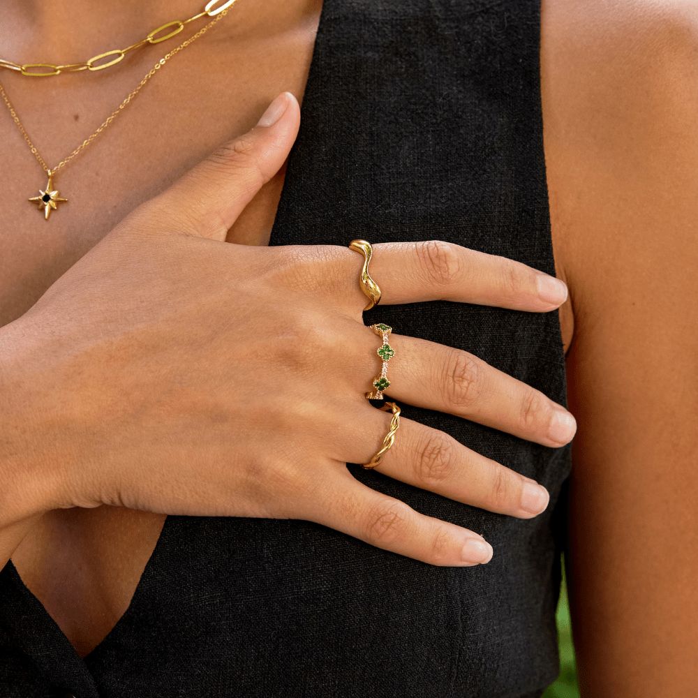 Anello Onda Oro 18K