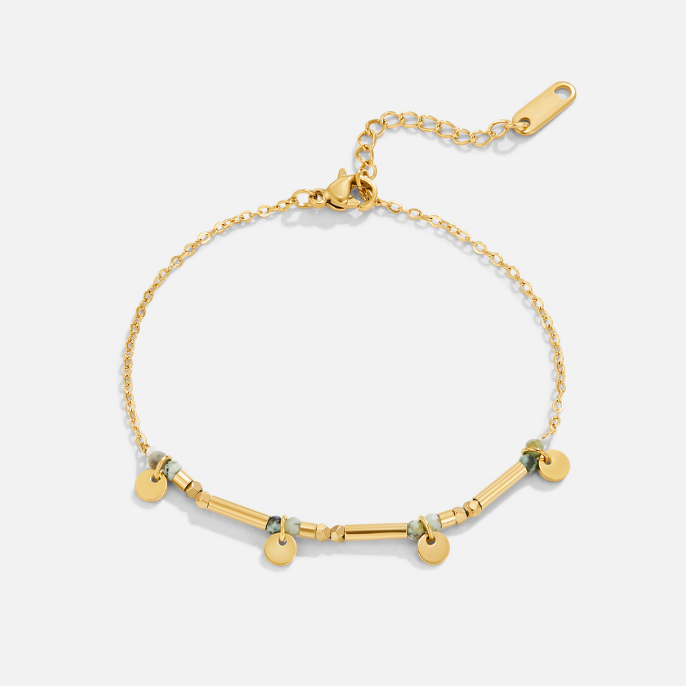 Bracciale Disco Neri Oro