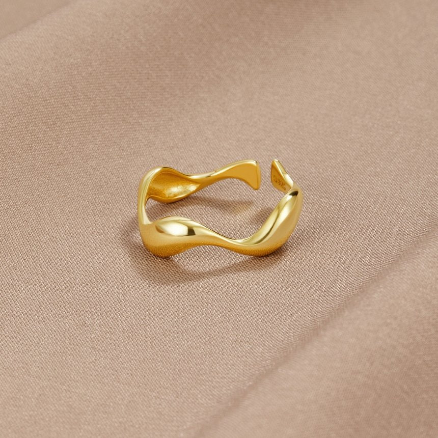 Anello Onda Oro 18K