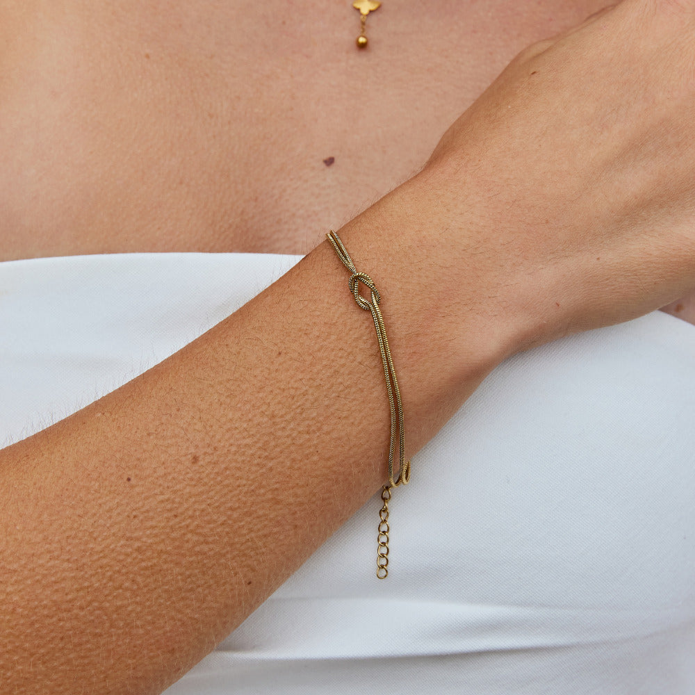 Bracciale a Catena Annodato Oro