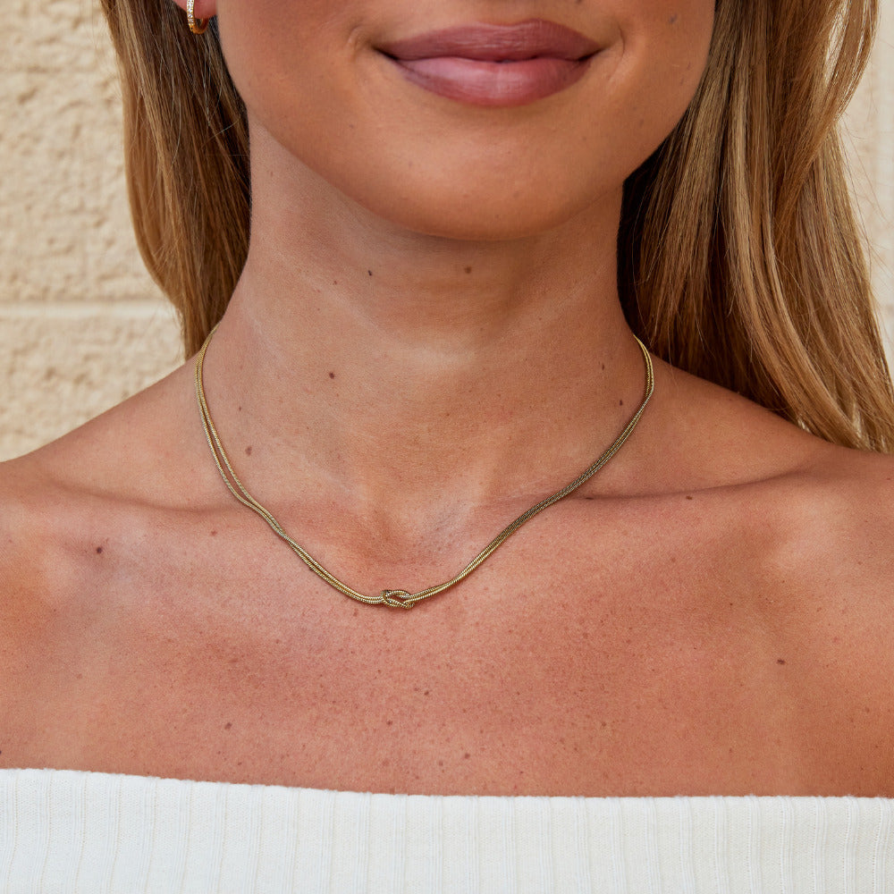 Collana a Catena Annodata Oro