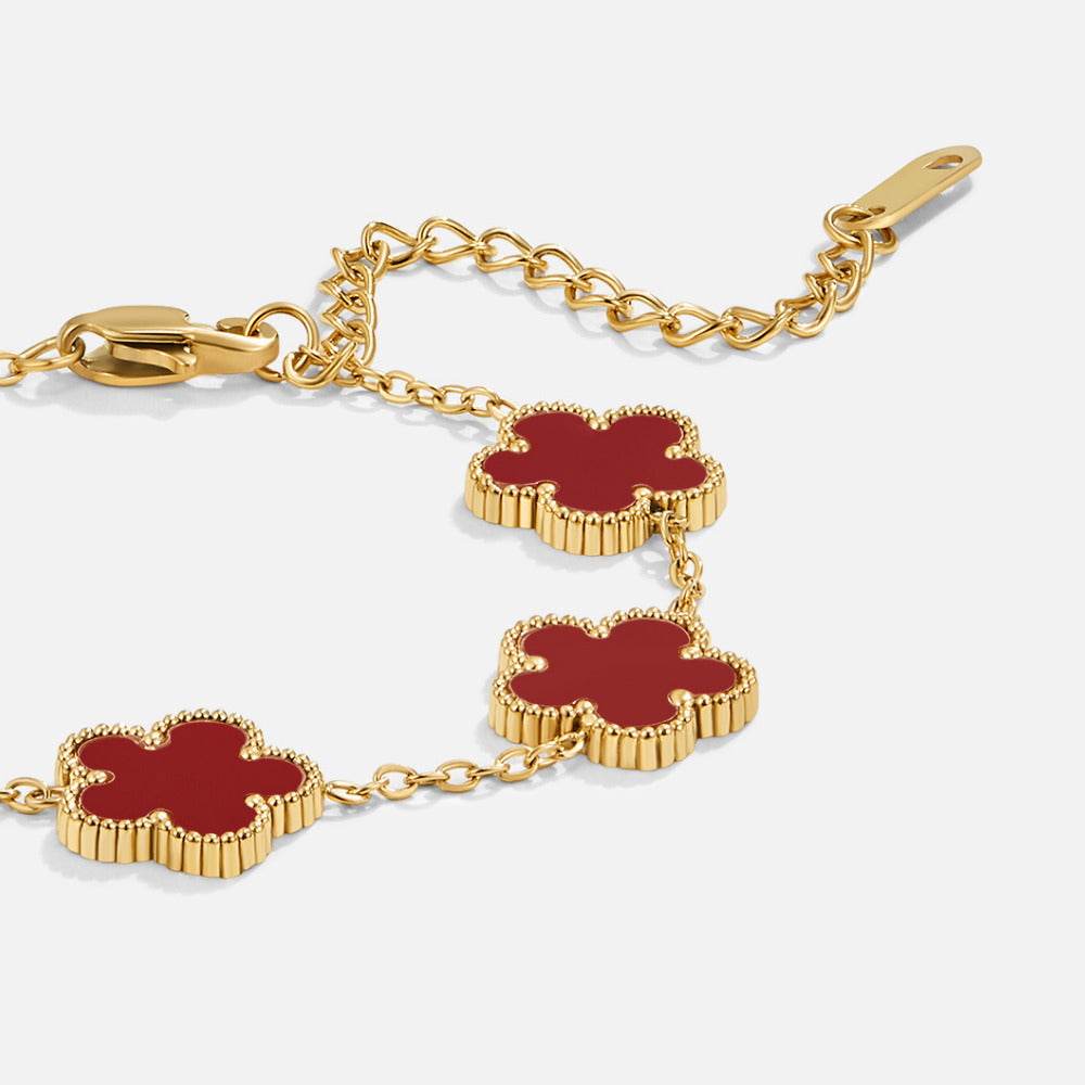 Bracciale Clover Rosso