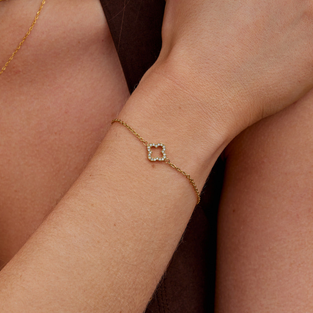 Bracciale Clover Cristallo Luxe