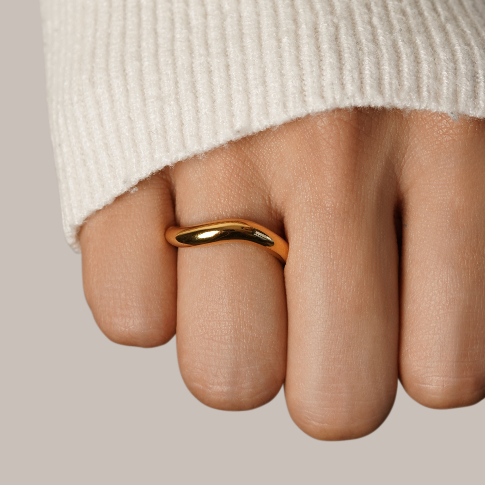 Anello Onda Mina Oro