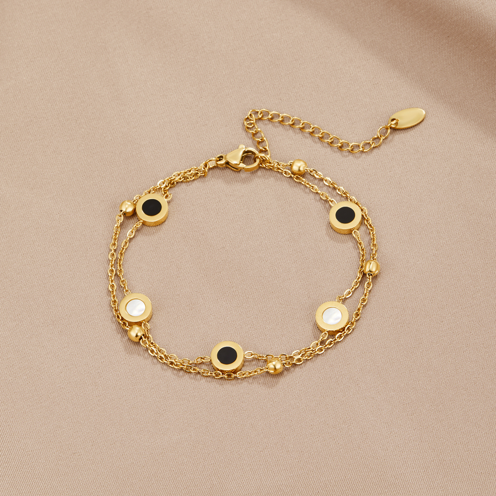 Bracciale Onice e Pietra Bianca
