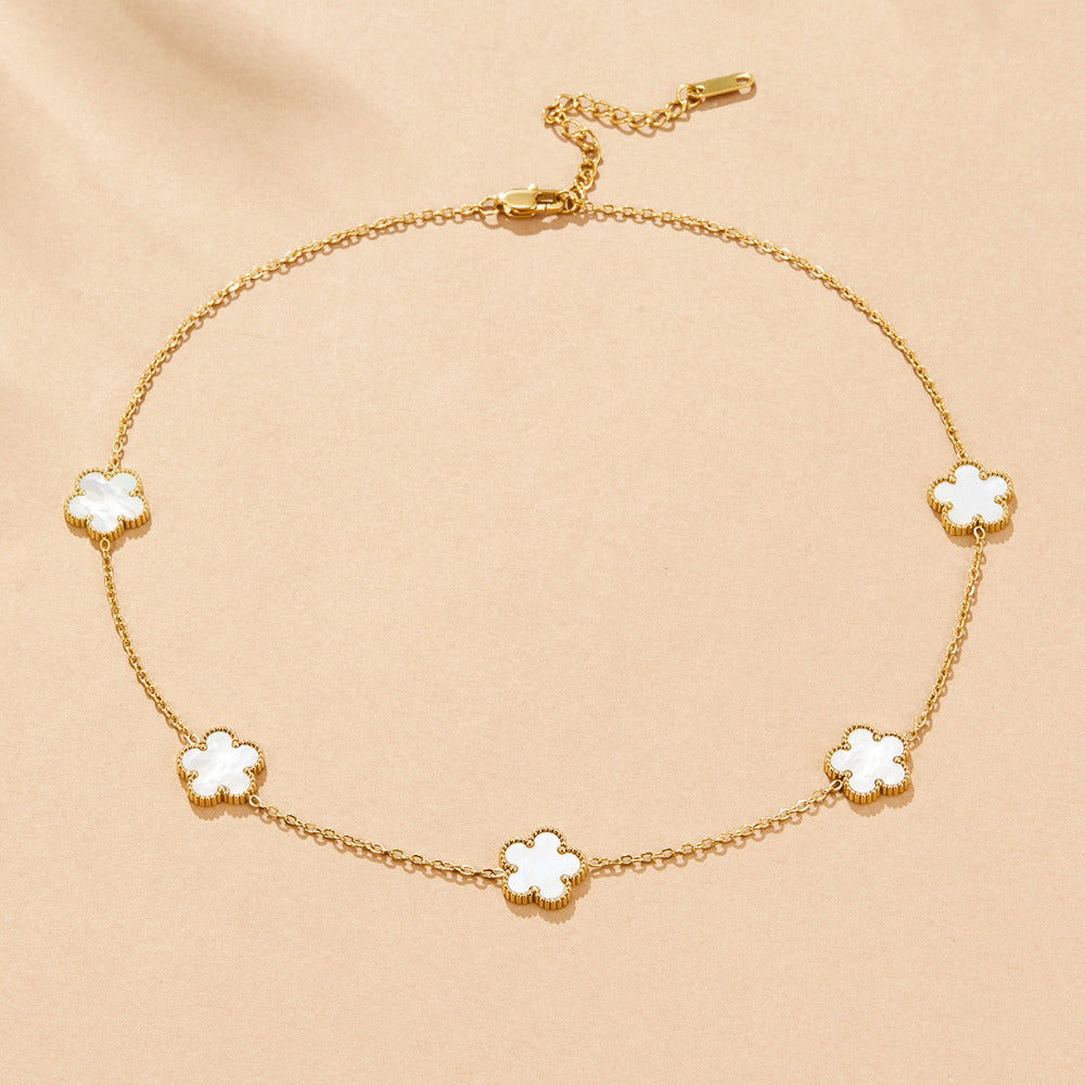 Collana Clover Conchiglia e Perla
