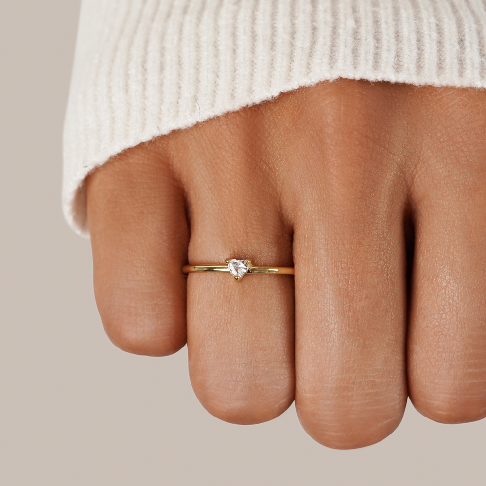Anello Cuore Cristallo