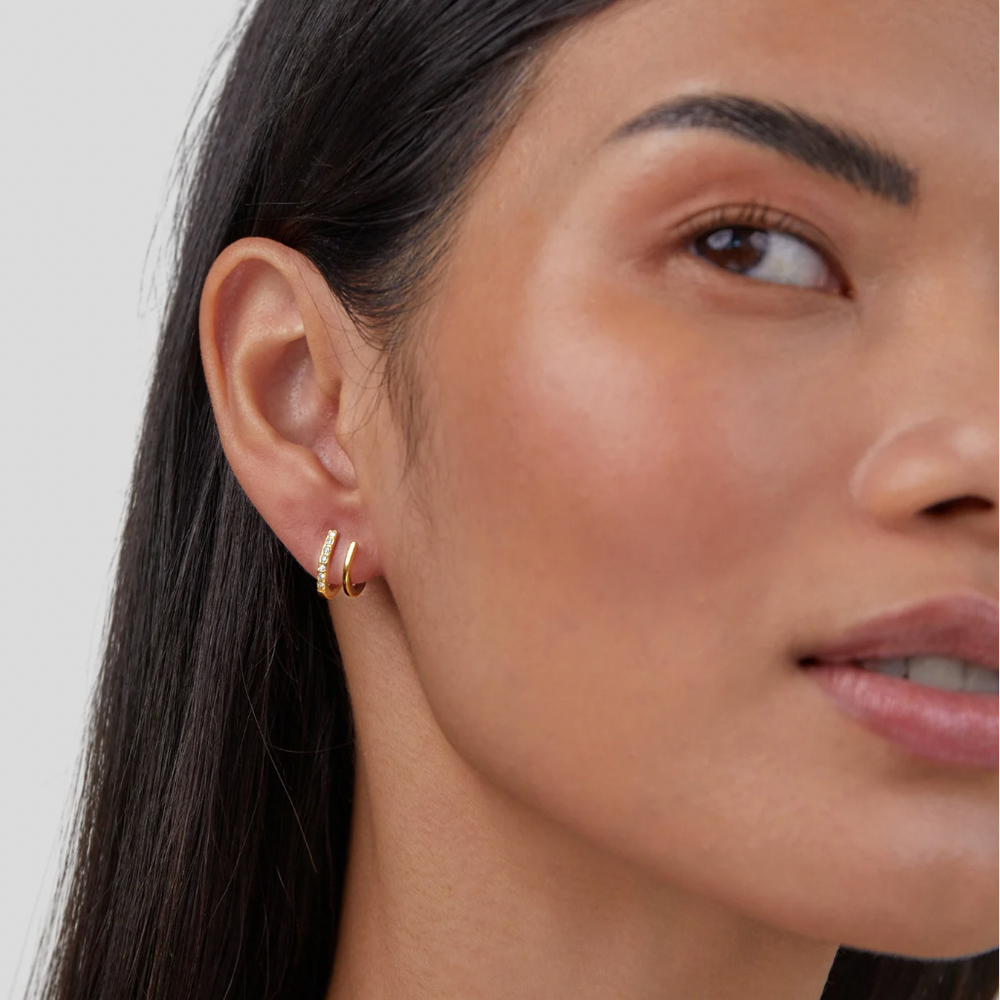 Orecchini Artiglio Oro 18K e Cristallo