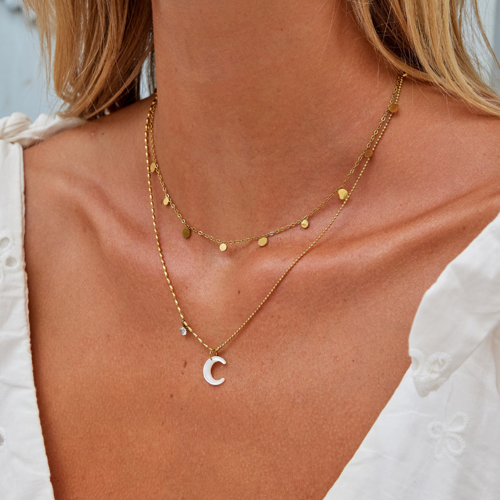 Collana Luna Crescente Bianca
