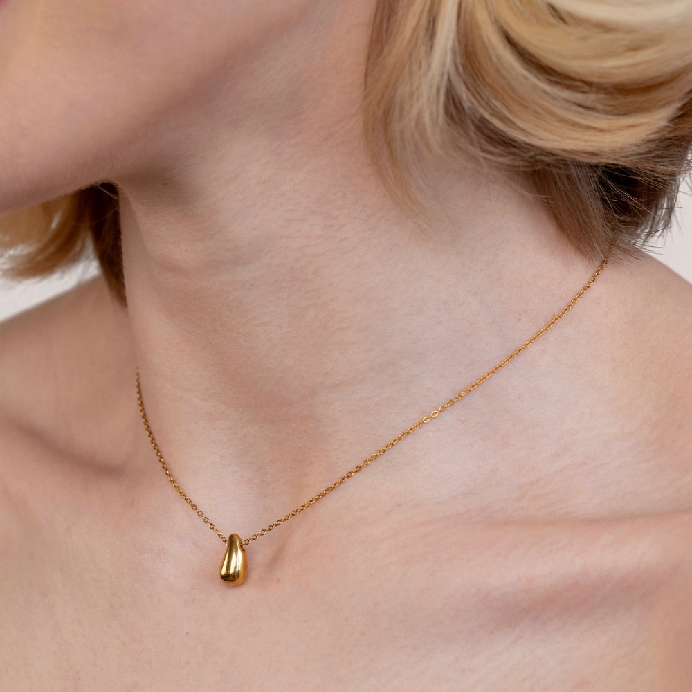 Collana Goccia Dorata Amara