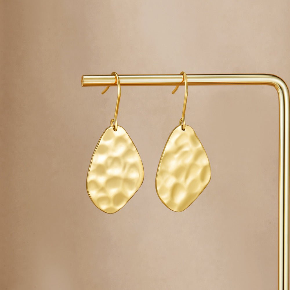Orecchini Pendenti Martellati Amaya Oro