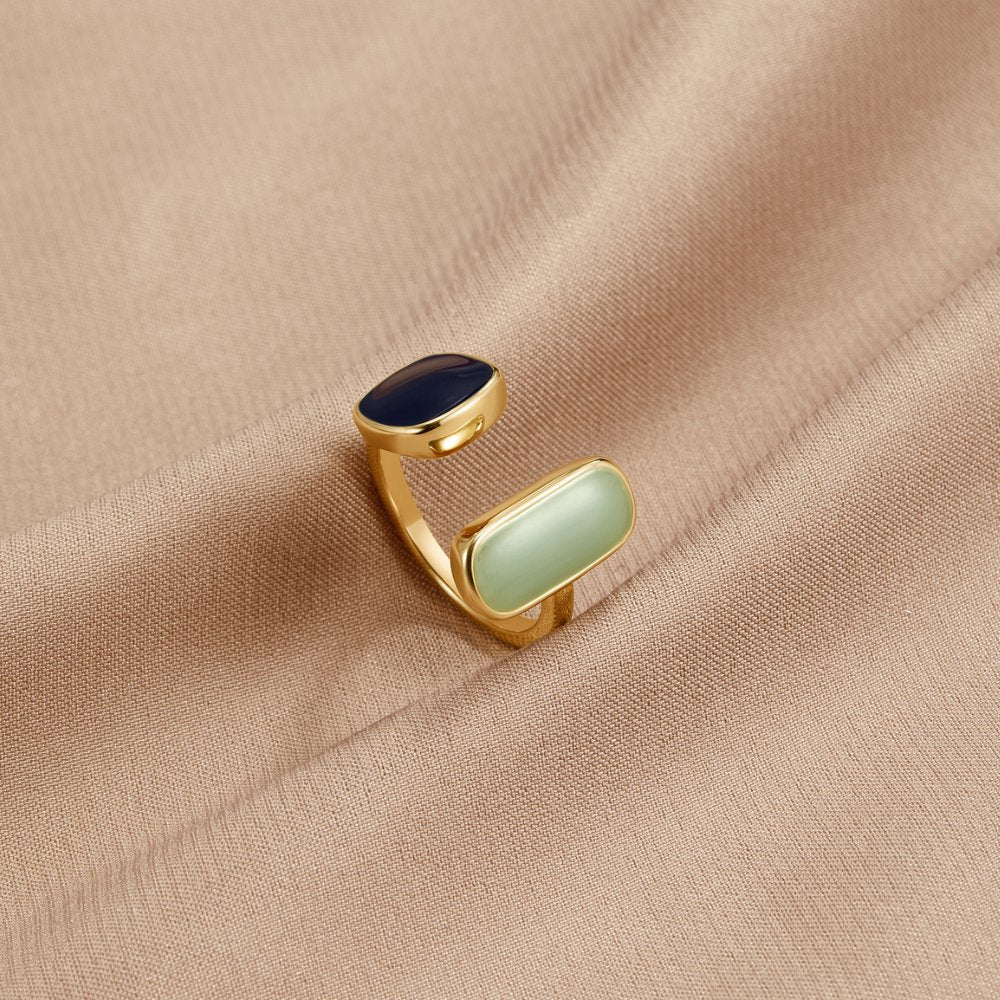 Anello Avvolgente Acquamarina