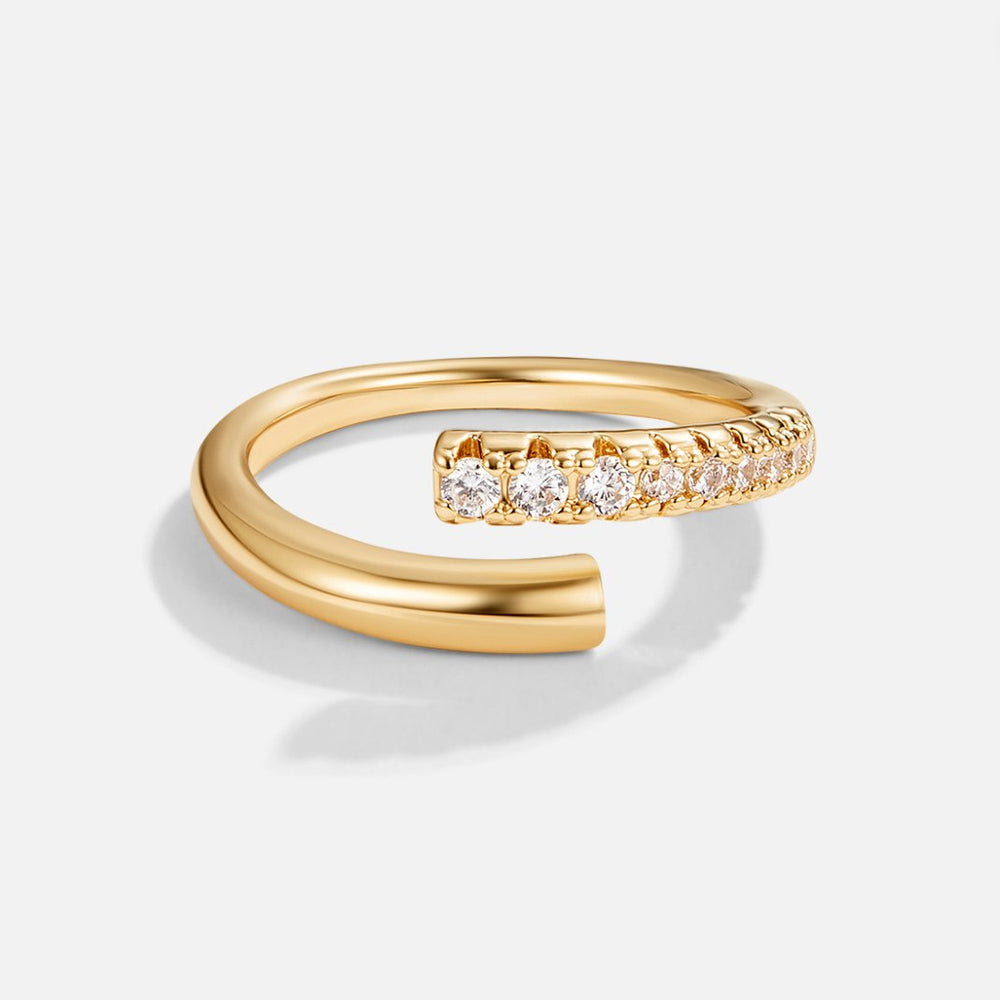 Anello Avvolgente Arya Oro e Cristallo