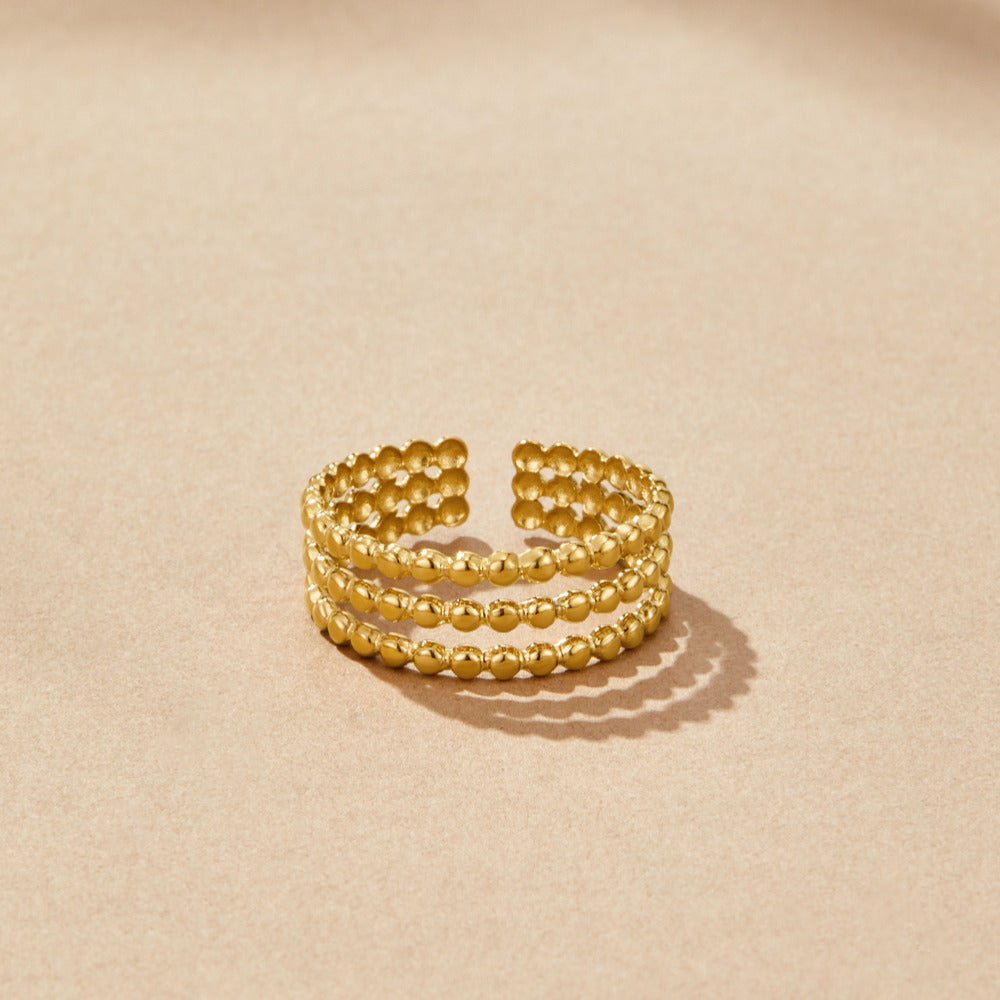 Anello Perline Ohio Oro