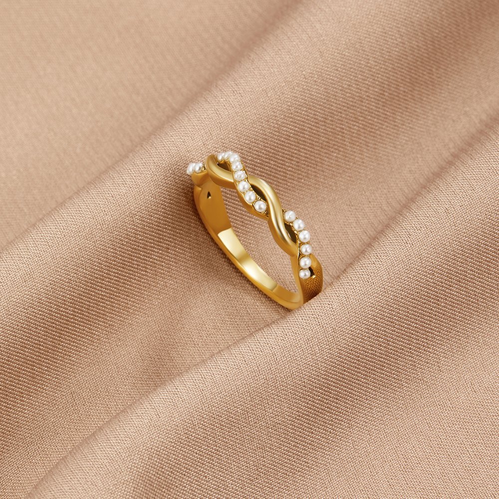 Anello Ritorto Perla Bella