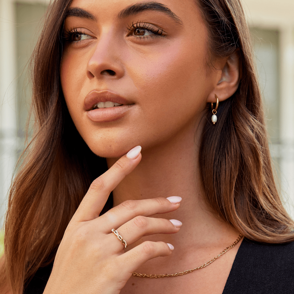 Anello Ritorto Perla Bella