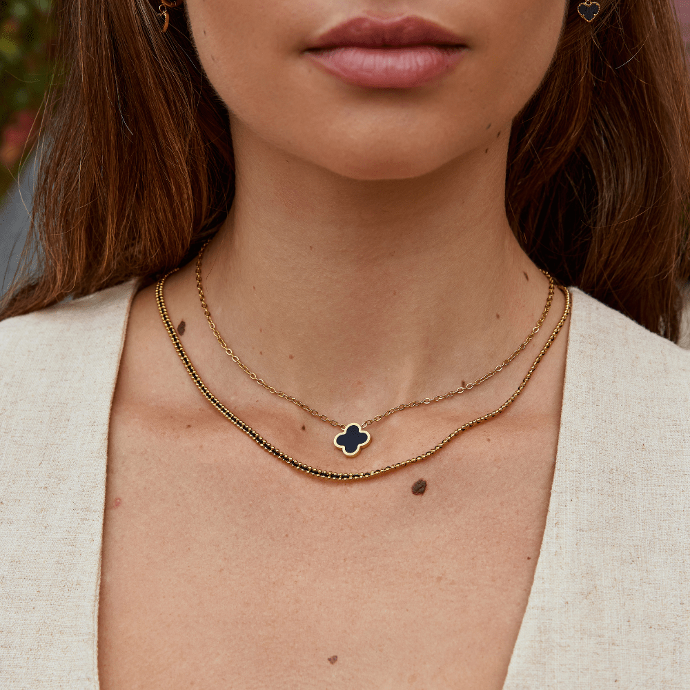 Collana Clover Nero