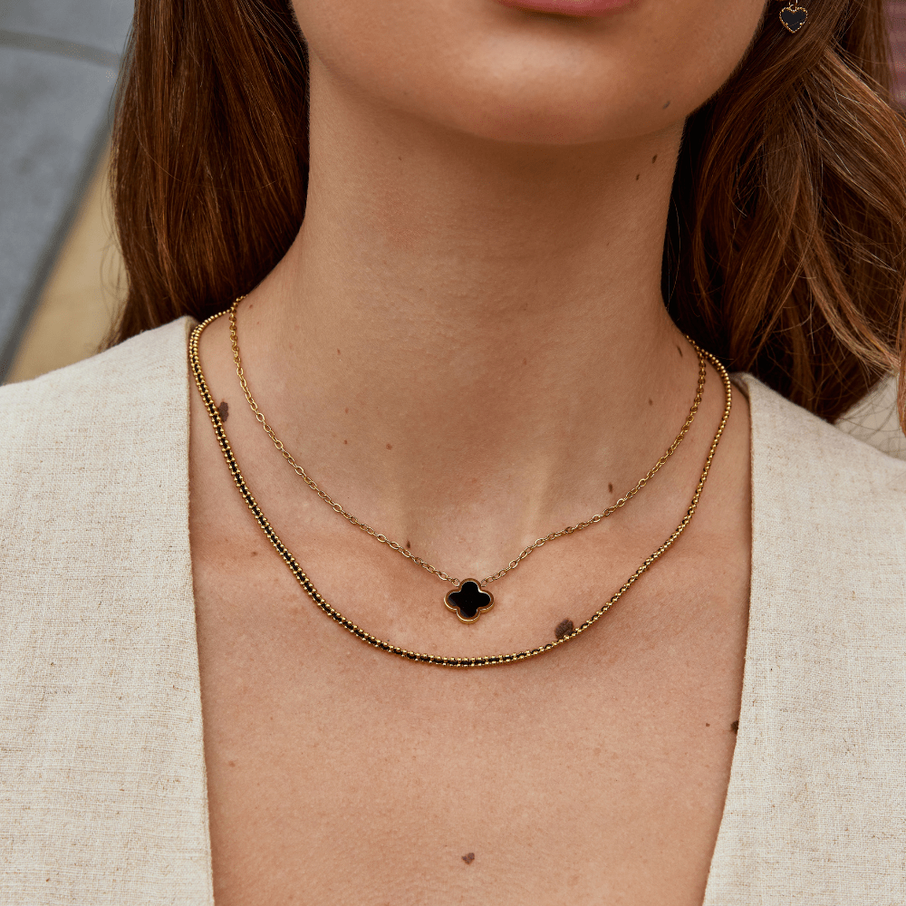 Collana Clover Nero