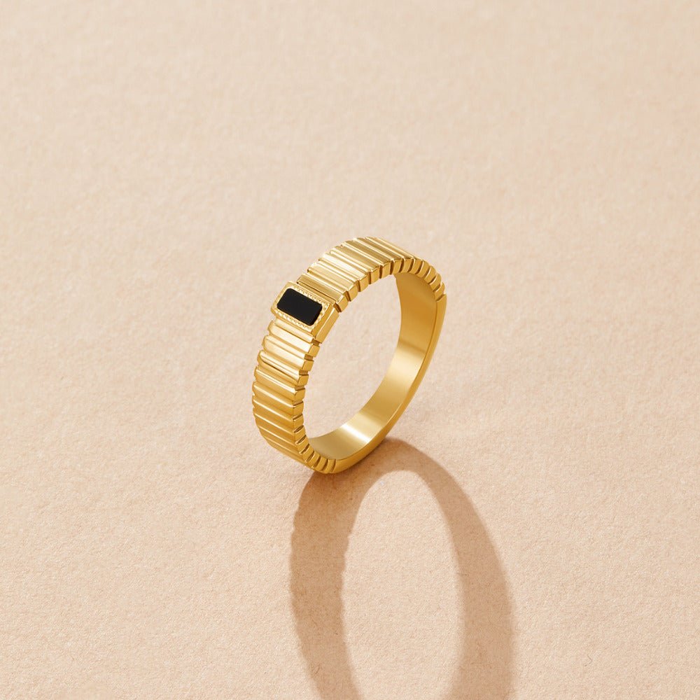 Anello Black Crystal