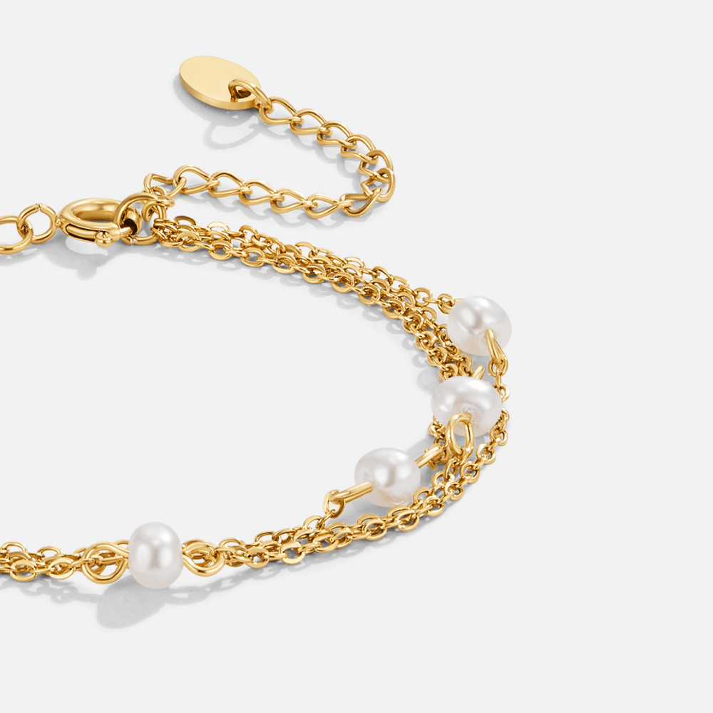 Bracciale a Strati di Perle Callie