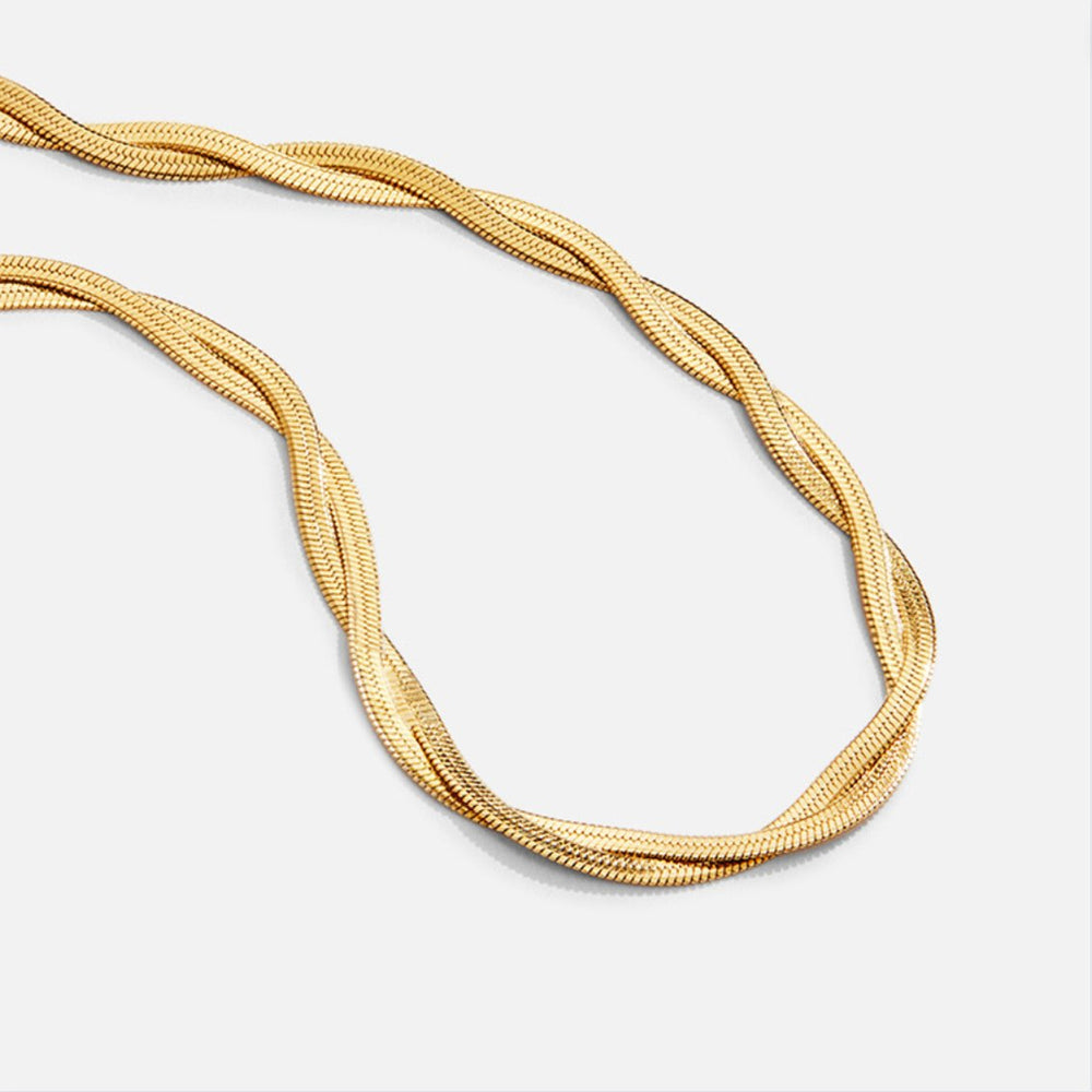 Collana a Catena Serpente Ritorta Chiara