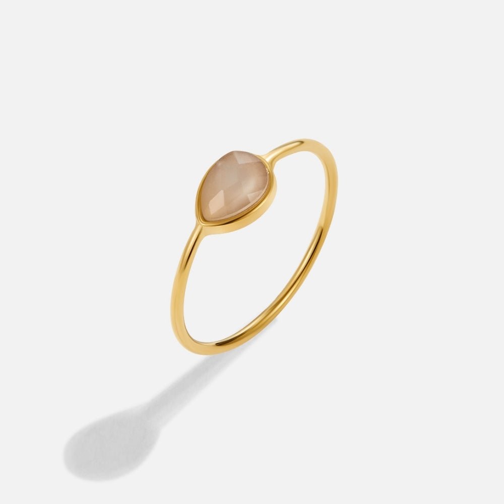 Anello Goccia Pietra Clara