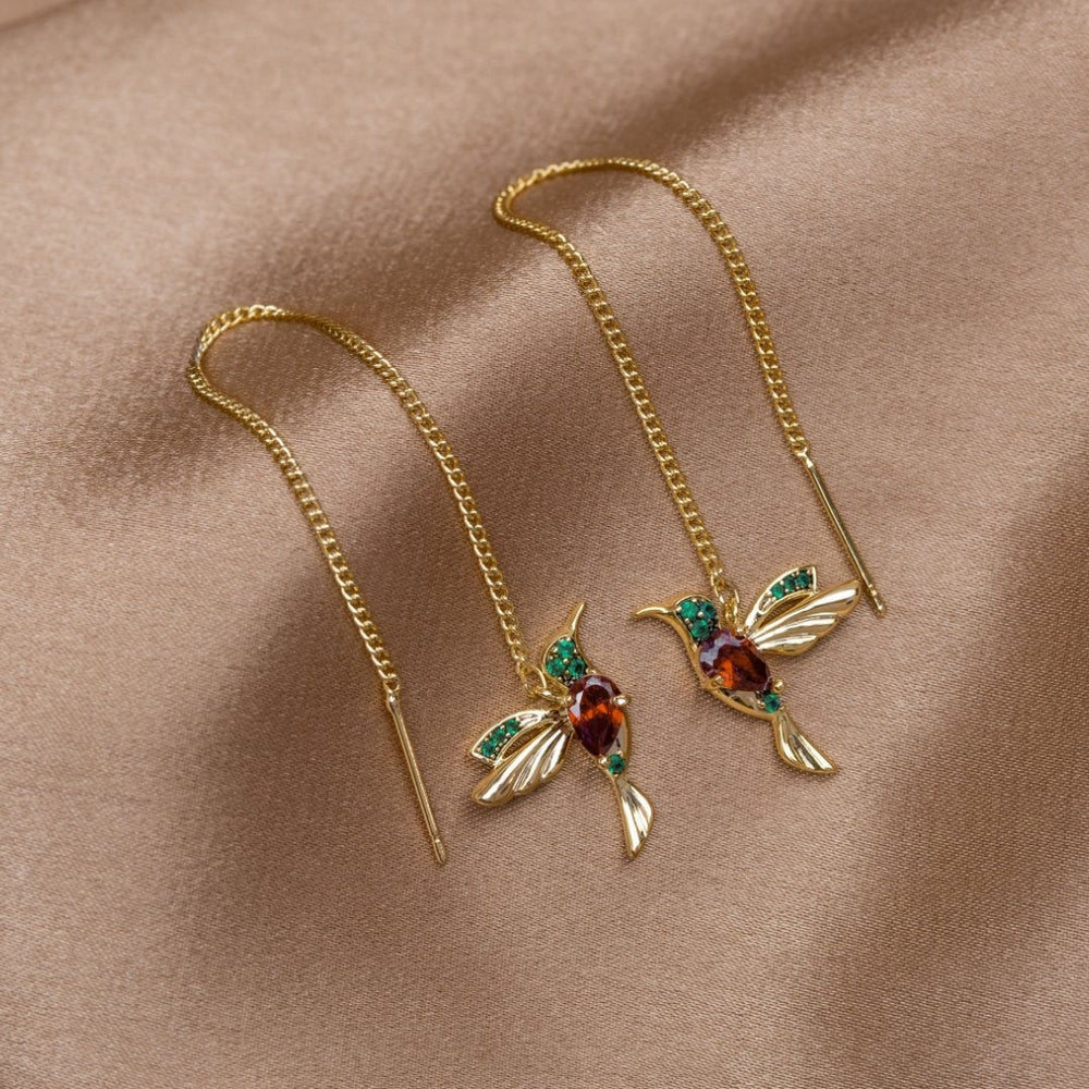 Orecchini Nappina Colibrì Cristallo
