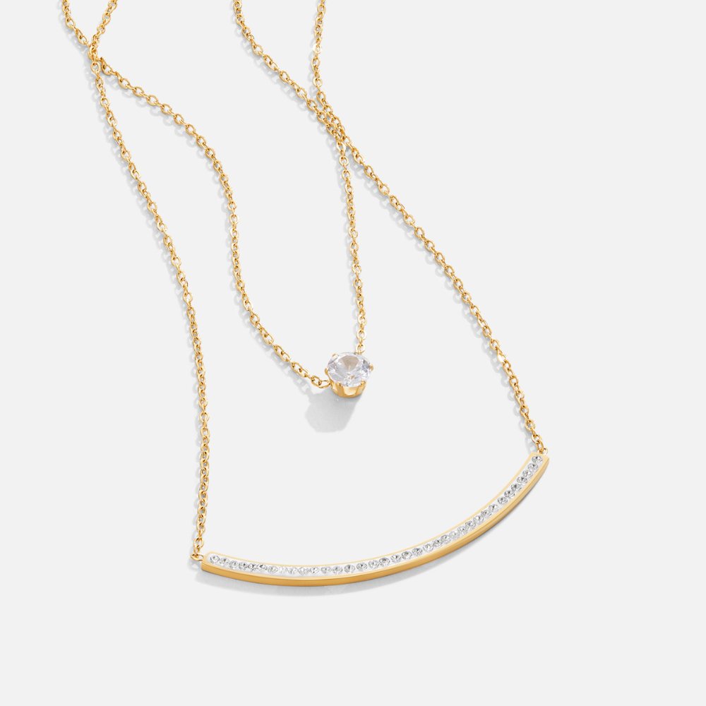 Collana a Strati Cristallo Delicata