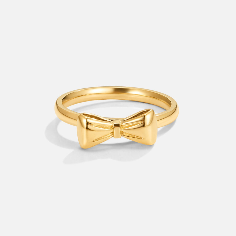 Anello Ellie con Fiocco Dorato
