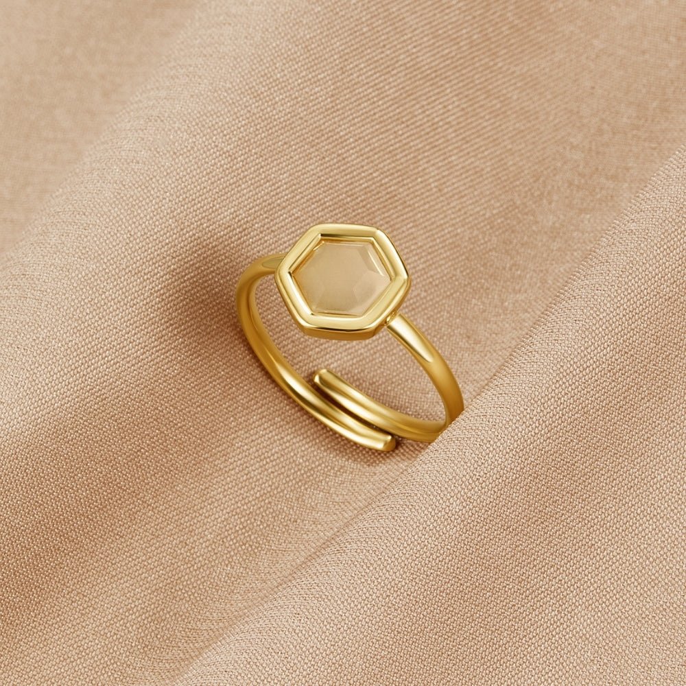 Anello Pietra Ember Oro