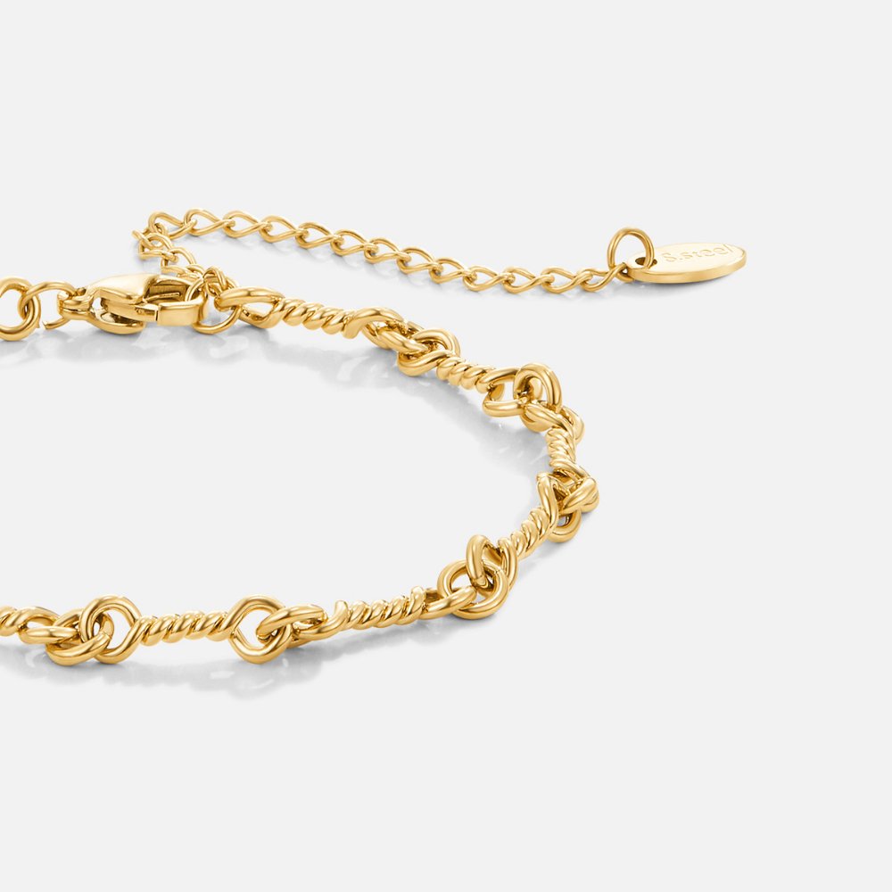 Bracciale Figaro Nodo Oro