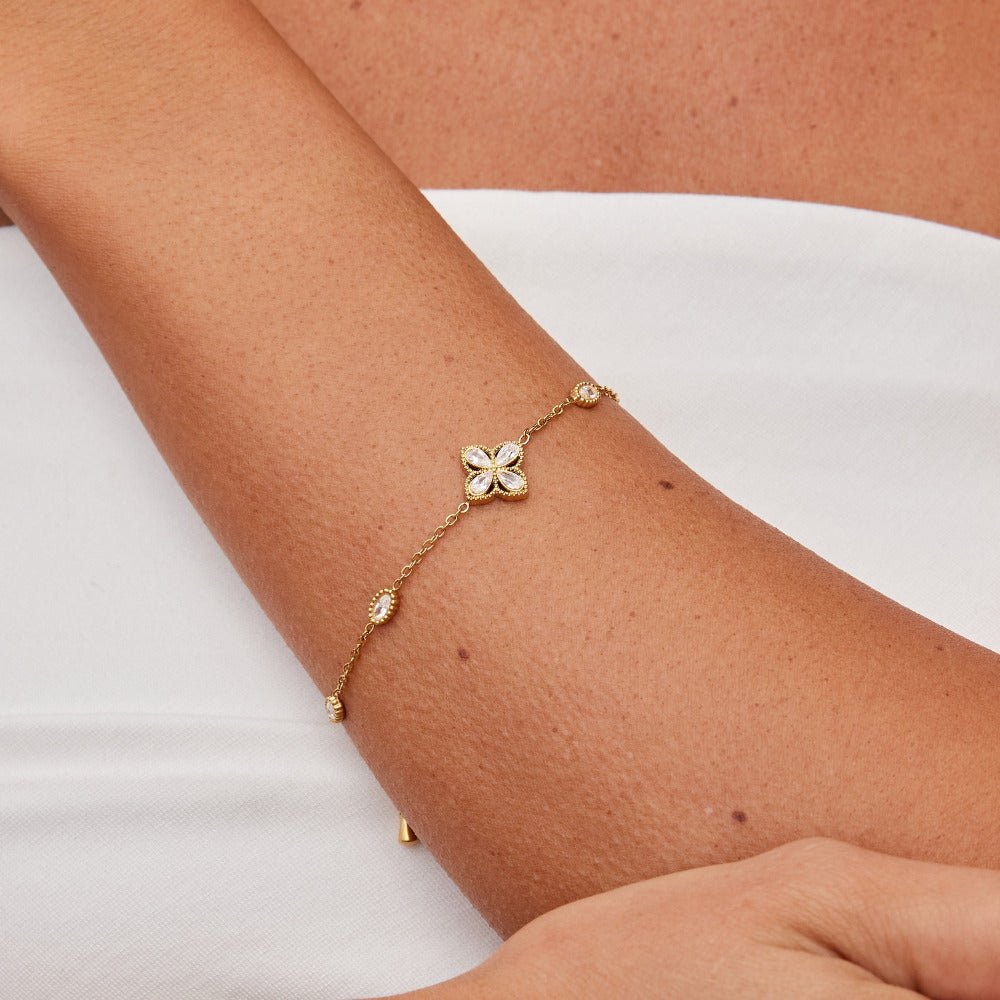 Bracciale Quadrifoglio Cristallo
