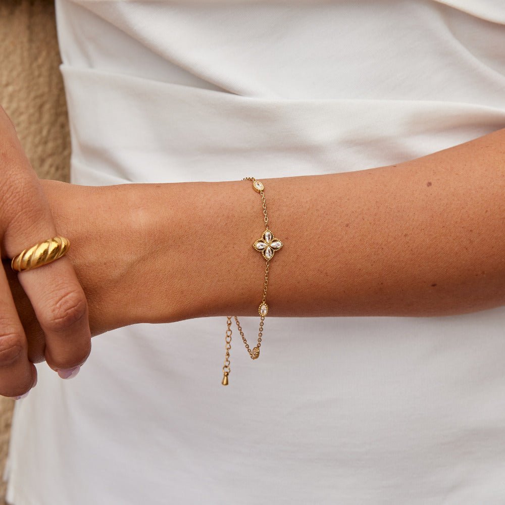 Bracciale Quadrifoglio Cristallo