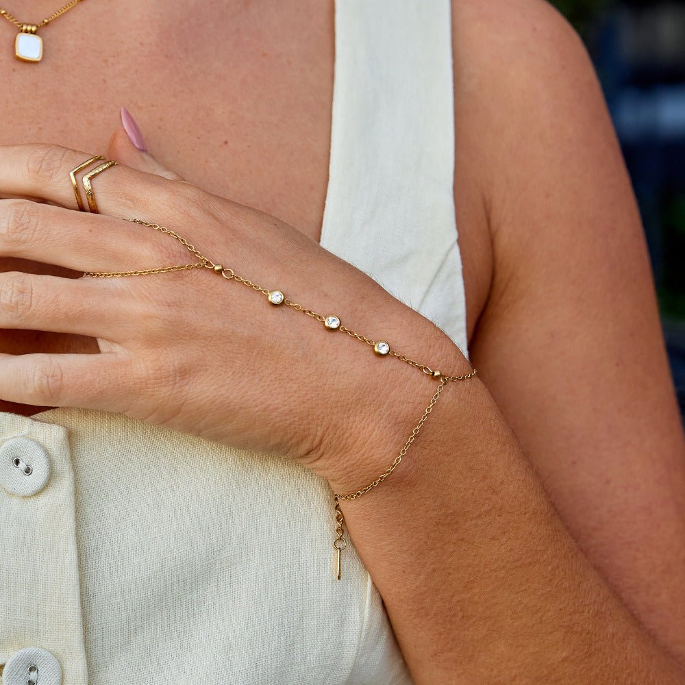 Bracciale a Mano Freya Cristallo