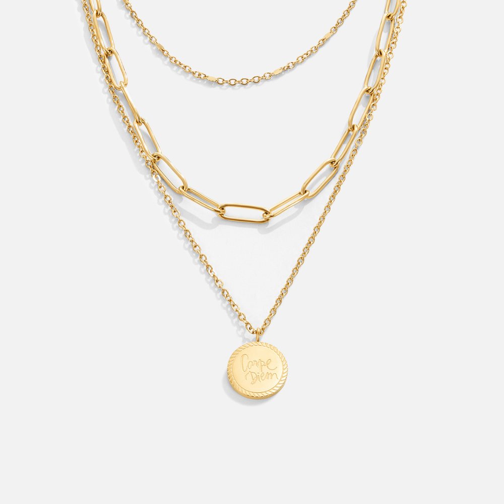 Collana a Strati con Moneta Geya