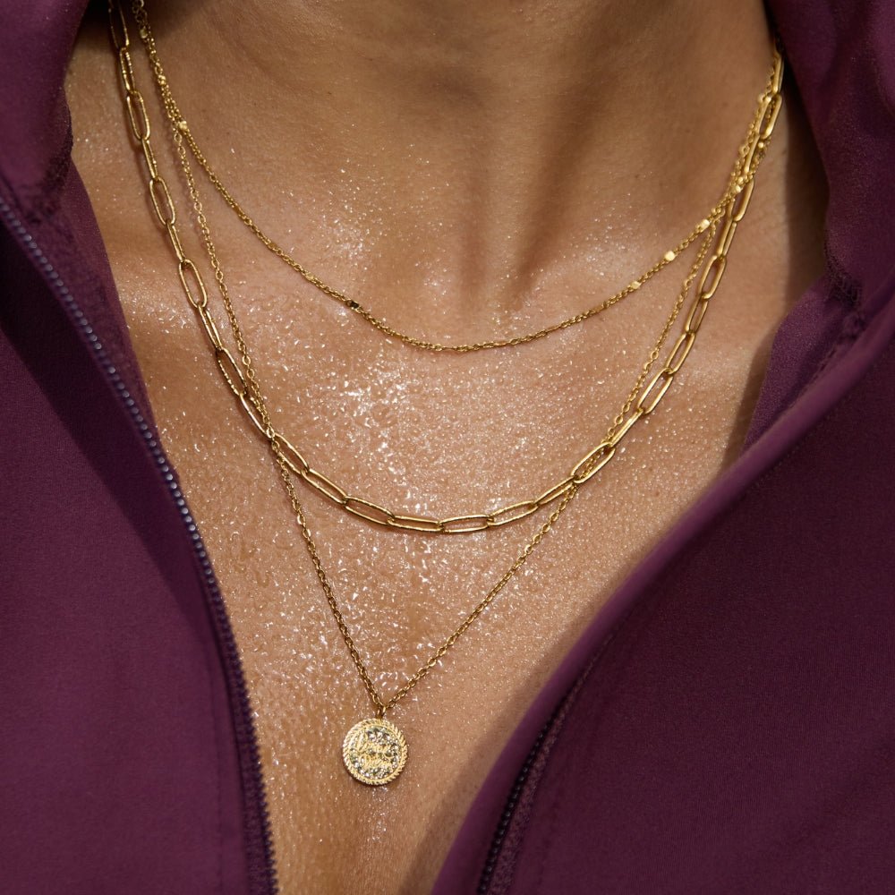 Collana a Strati con Moneta Geya