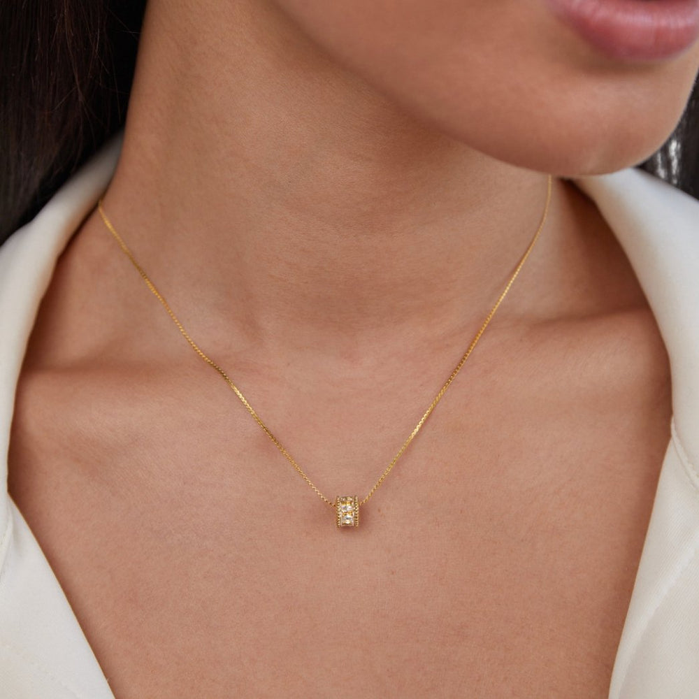 Collana Gigi Cristallo Oro 18K