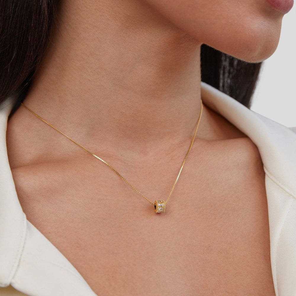 Collana Gigi Cristallo Oro 18K
