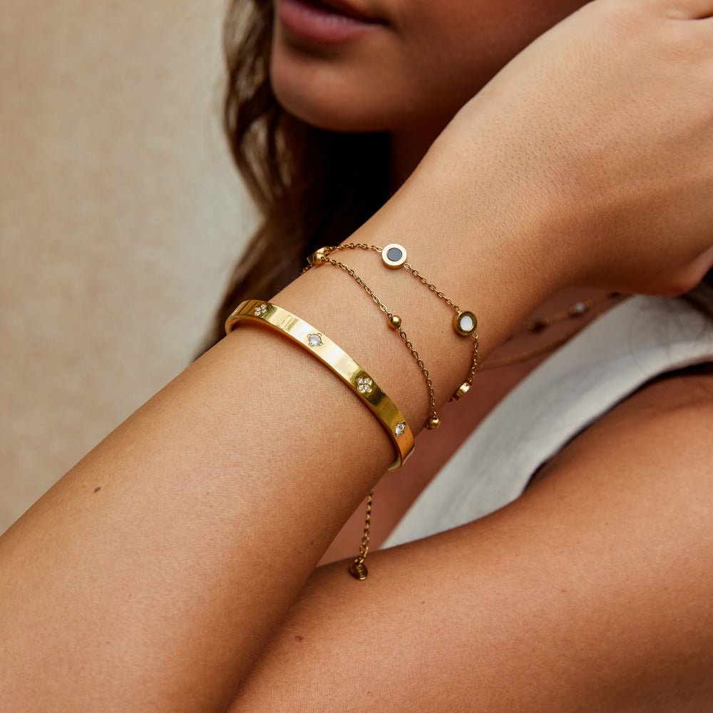 Bangle Clover Oro
