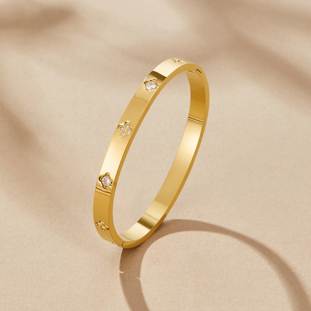 Bangle Clover Oro