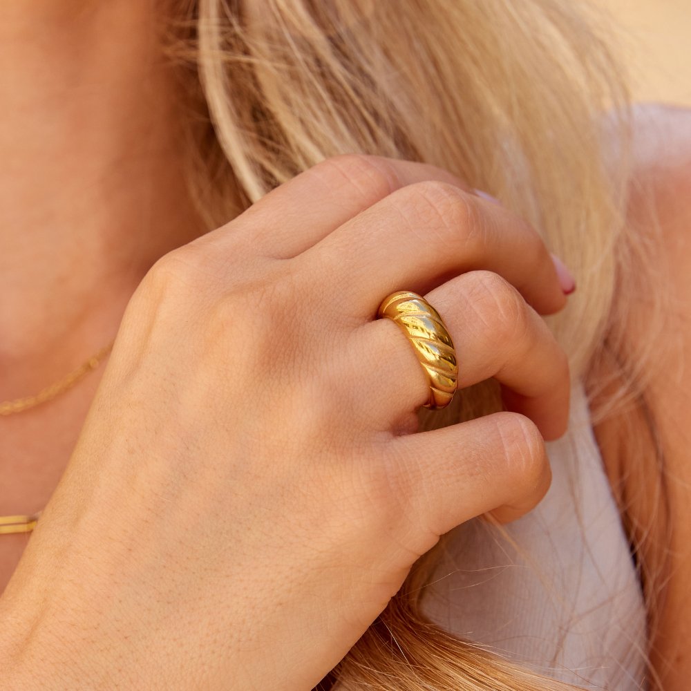 Anello Croissant Oro