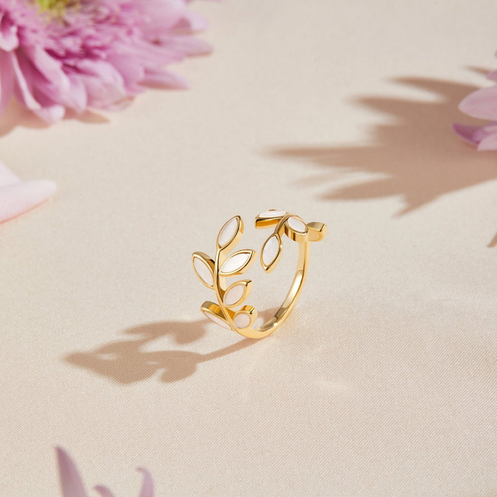 Anello Foglia Oro