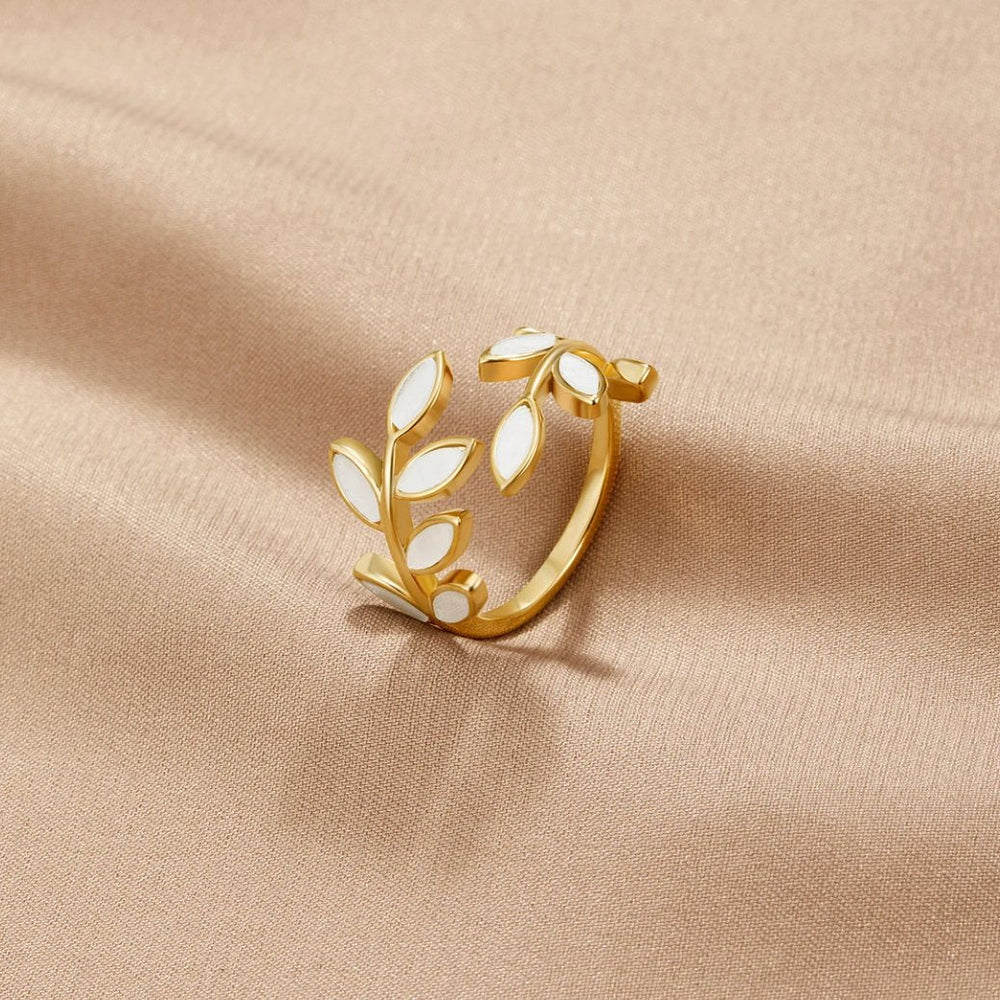 Anello Foglia Oro