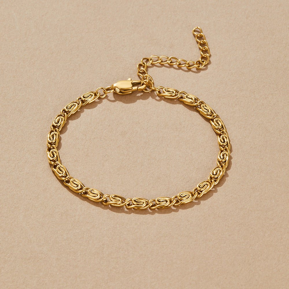 Bracciale a Catena Spirale Oro