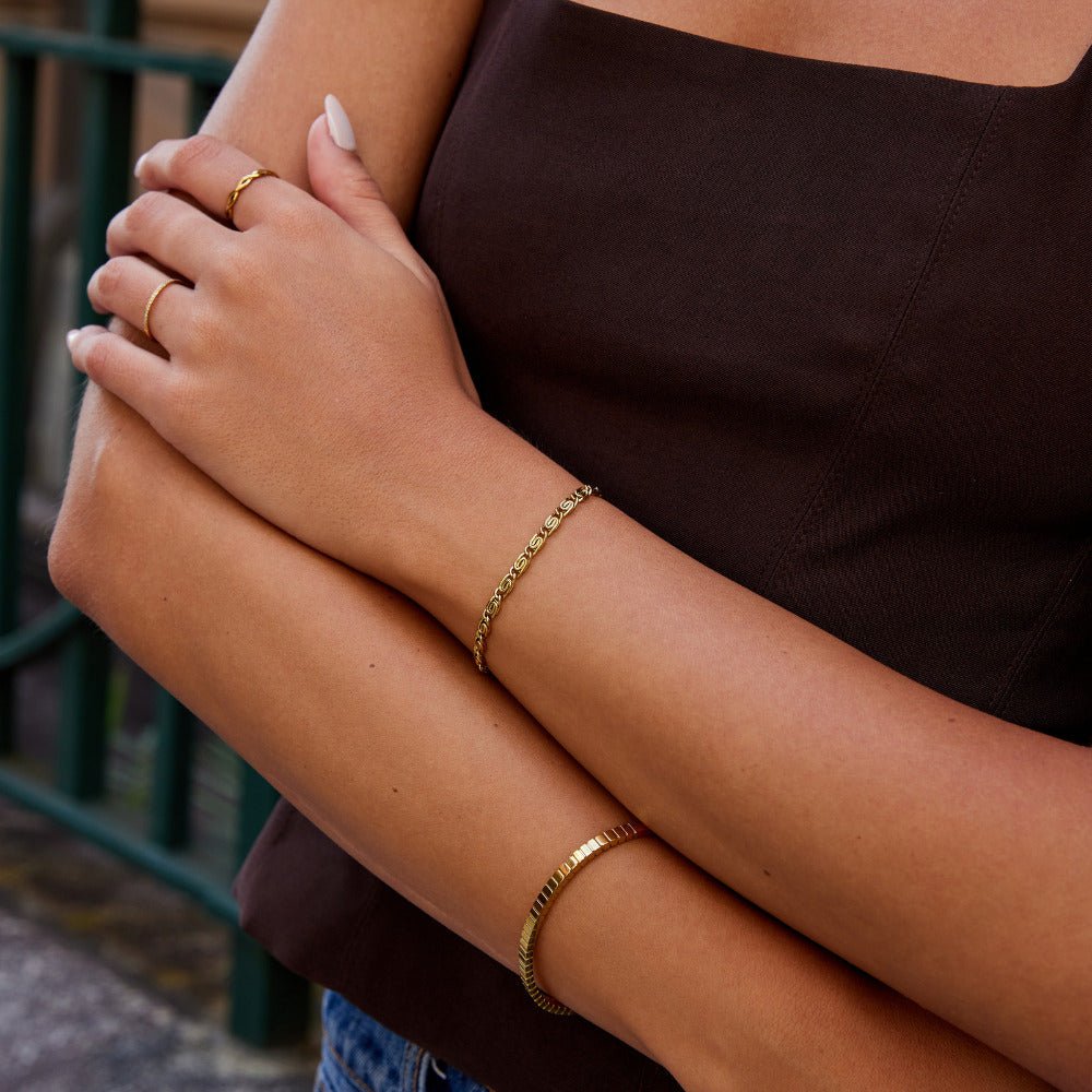 Bracciale a Catena Spirale Oro