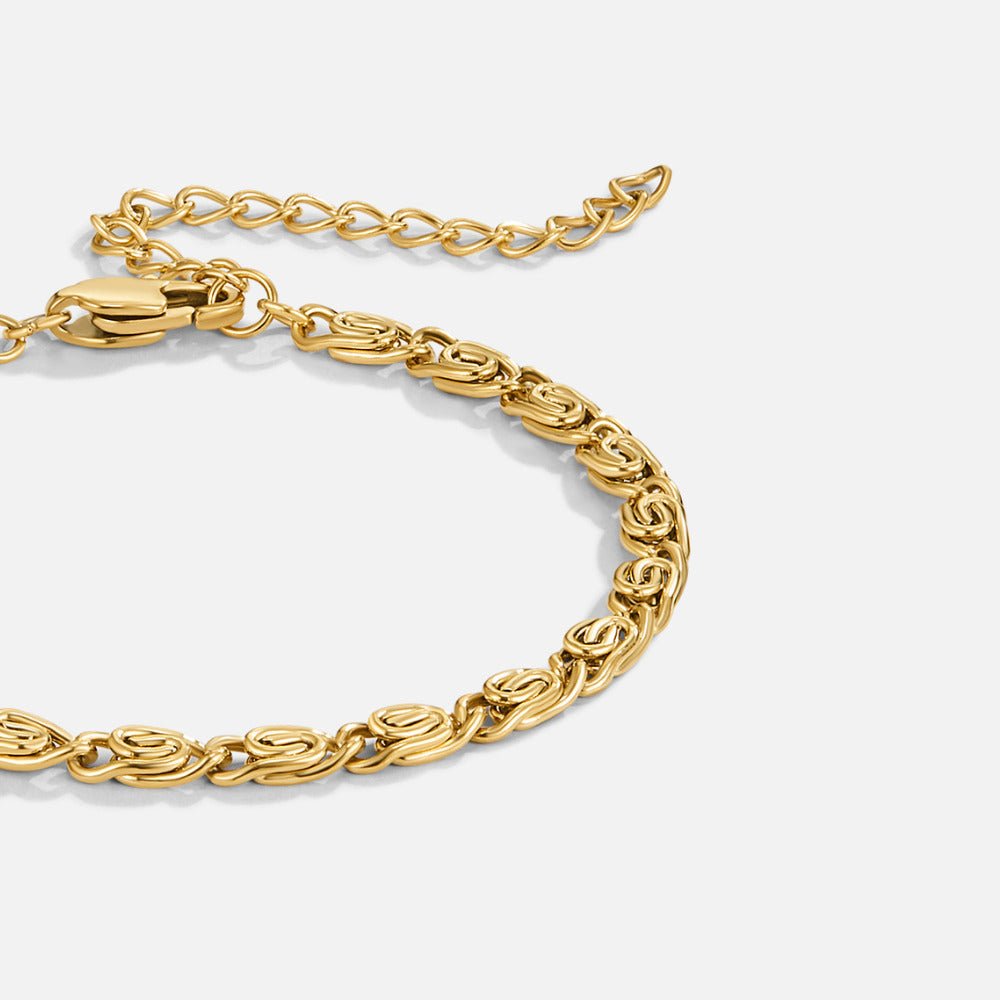 Bracciale a Catena Spirale Oro